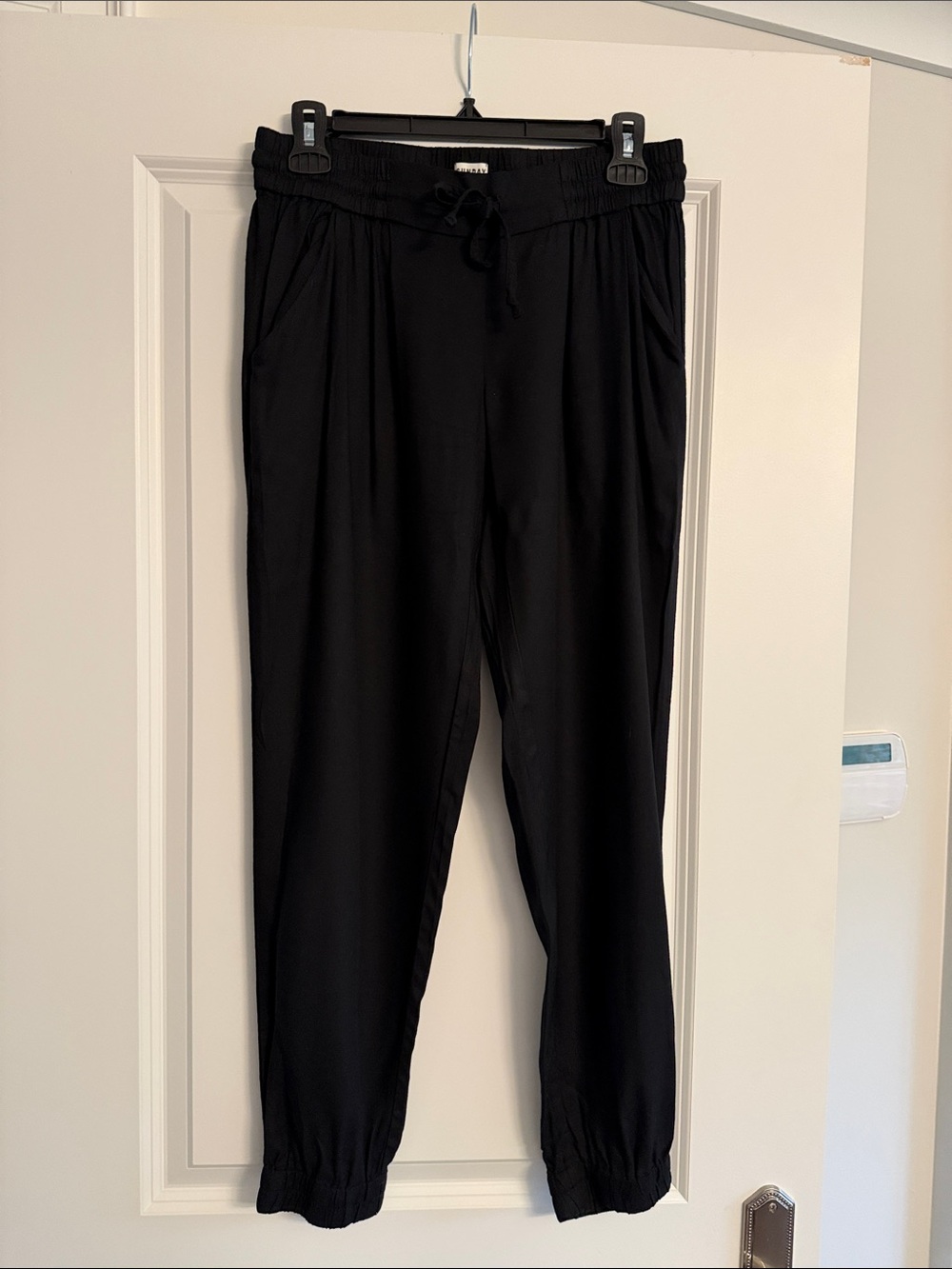 Aritzia  Sunday Best Black Drawstring Jogger Pants